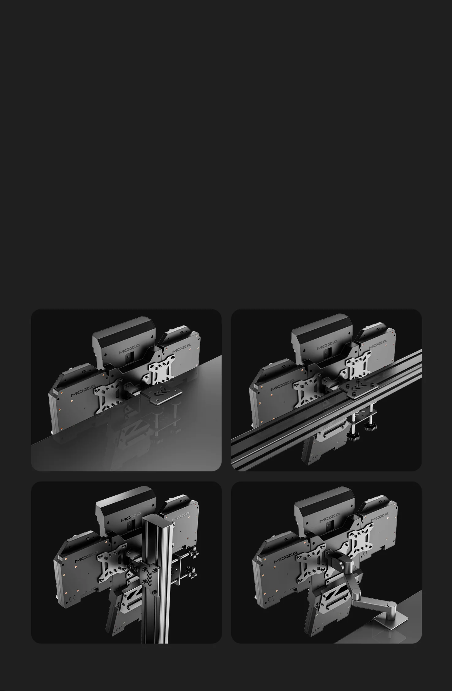 Moza FMP18 Bundle - mounting options